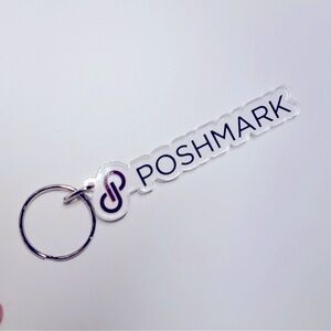 Poshmark Logo Word Keychain- NWOT